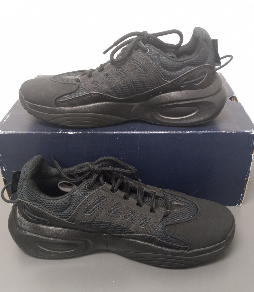 Reebok Solution Mid Black Silver Mens Basketball Shoes Size 8.5 #35